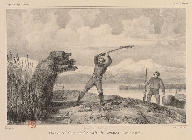 Chasse de l'Ours sur les bords de l'Avatsha (Kamtschastka)